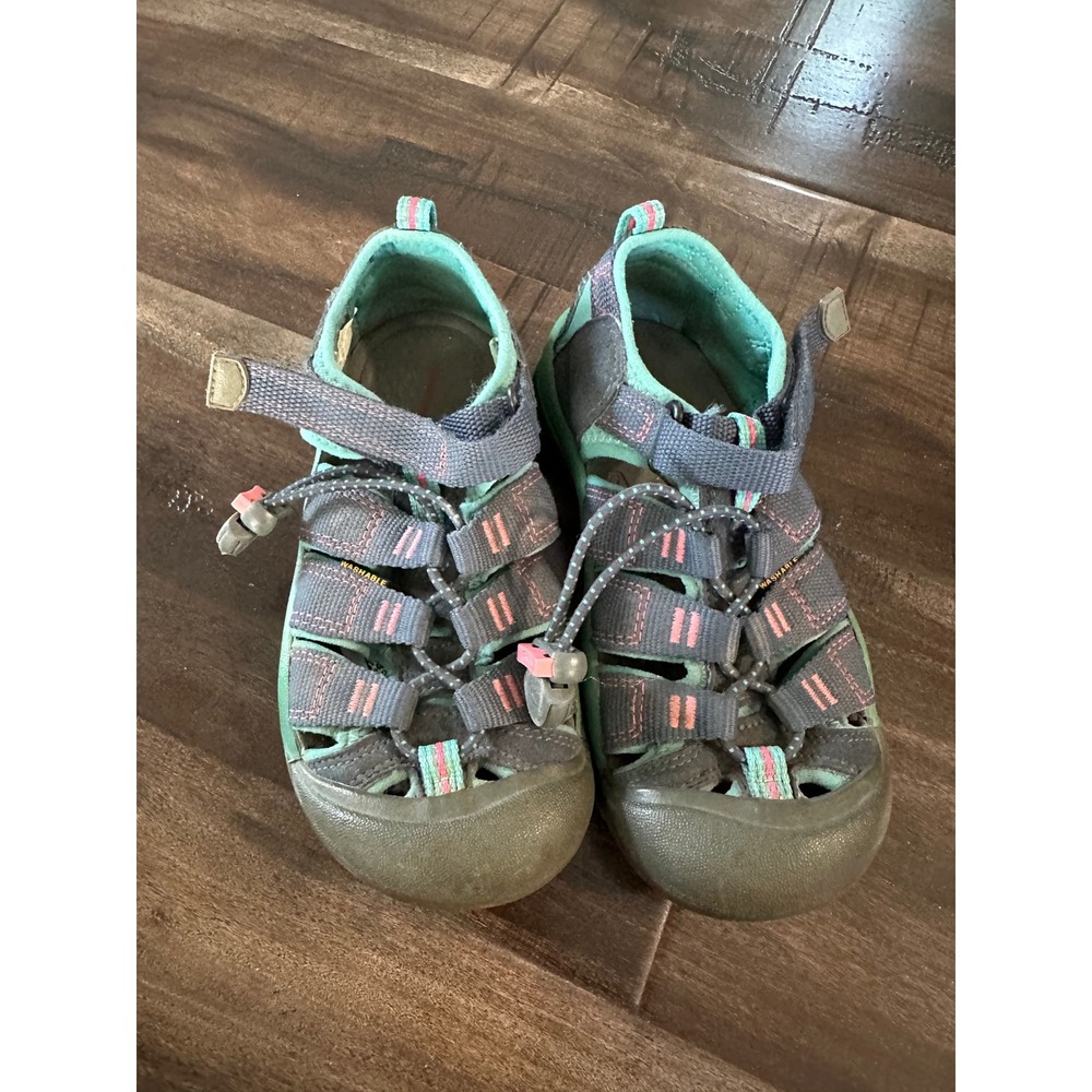 Keen Newport H2 Kids Water Sandals Blue Green Pink Size 13 US Youth